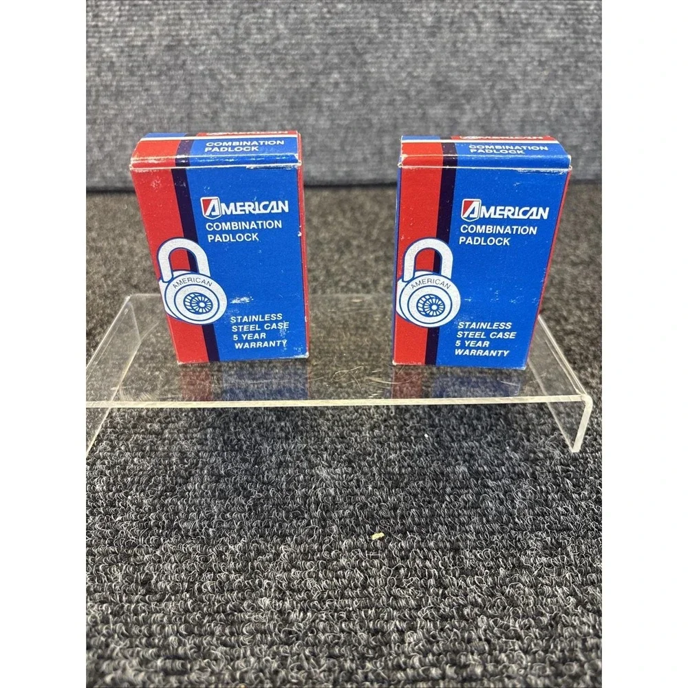 2~Vtg~American Lock Company~Combination/Padlock Combo~Model 400~NOS